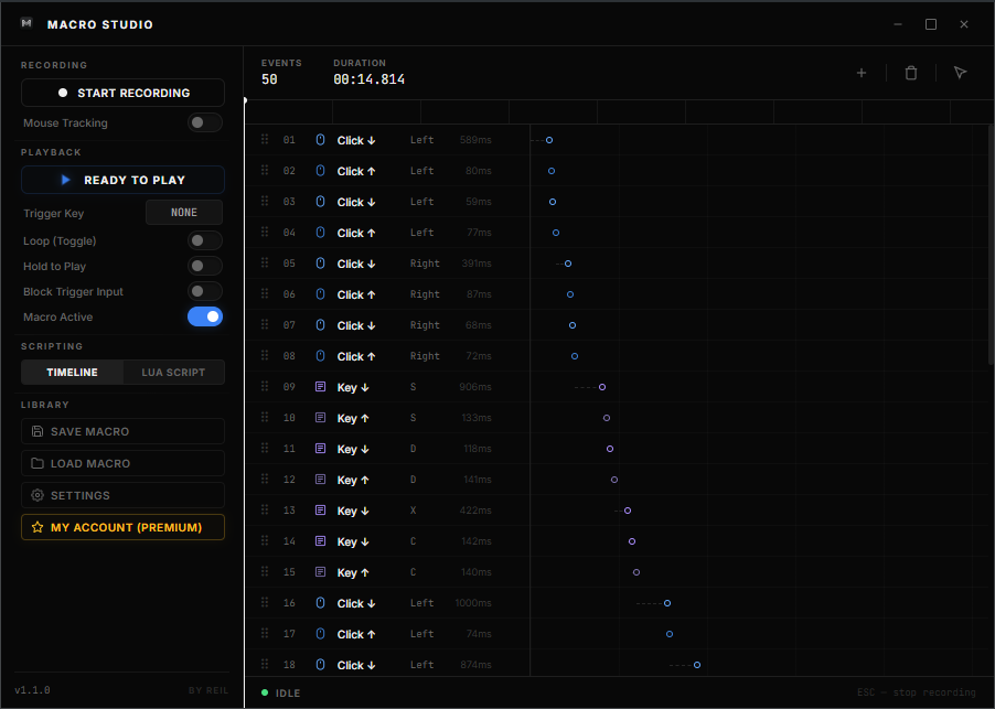 Visual Timeline Editor